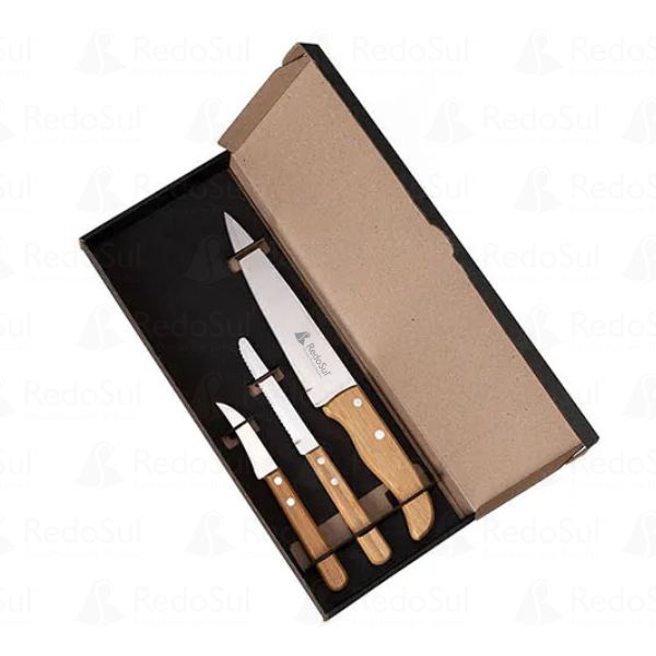 Kit de Facas Personalizados com facas e garfo